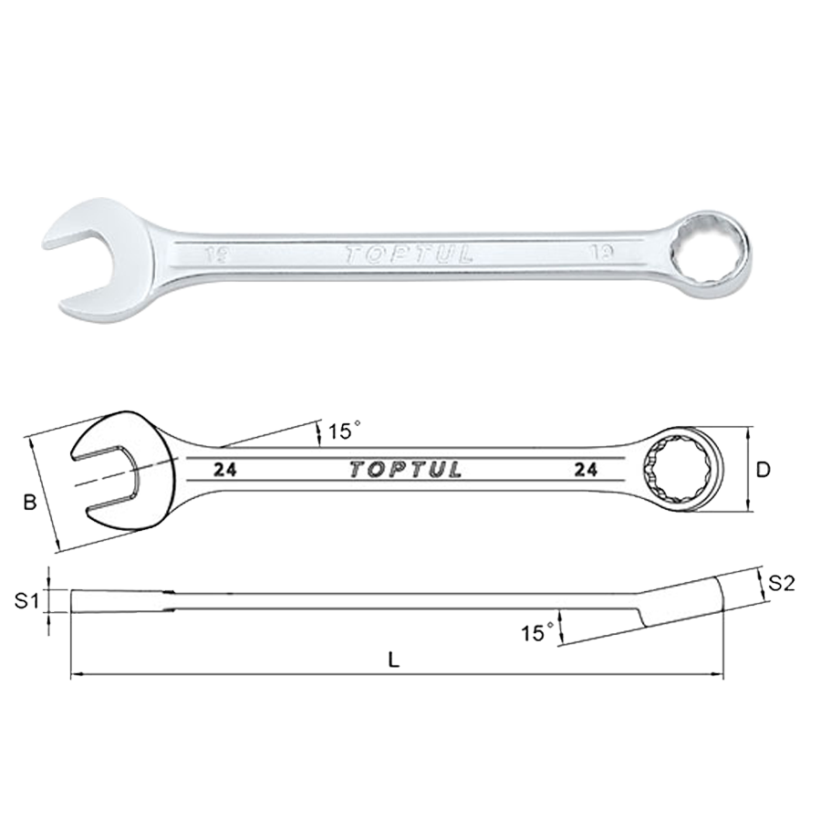 co le vong mieng 15 do toptul aabw1414 14mm