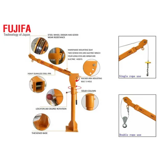 fact depot cau xoay lap co dinh fujifa 360 do 1000 kg cho xe tai va ban tai