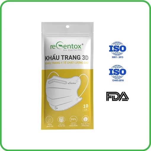 fact depot khau trang 3d regentox 30001 3 lop