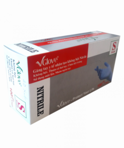 Găng tay y tế VGLOVE Nitrile 3.5g xanh (50 đôi/hộp)