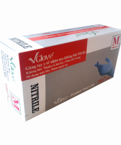 Găng tay y tế VGLOVE Nitrile 3.5g trắng (50 đôi/hộp)