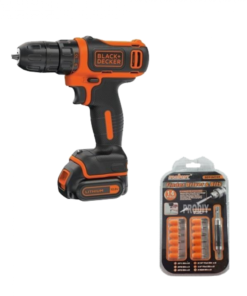 Máy khoan vặn vít pin Black & Decker BDCDD12K-B1