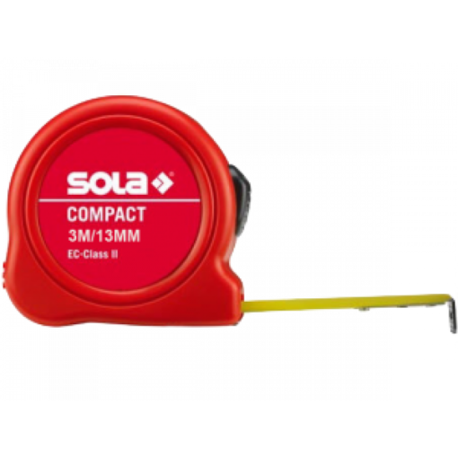 Thước thép cuộn ngắn Sola Compact CO 3 ME - SB 3m