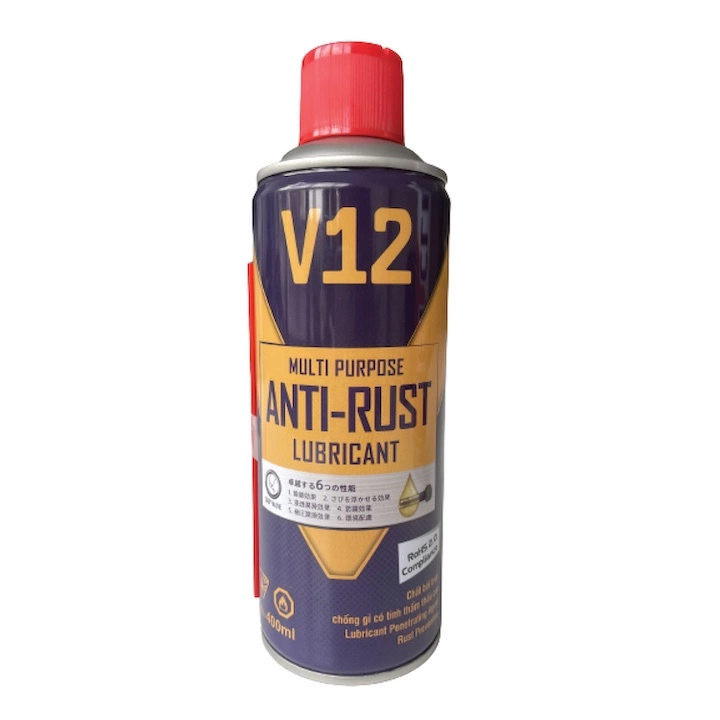 Chất bôi trơn chống rỉ đa năng Multi Purpose Anti-Rust Lubricant V12 (Công nghệ Nhật Bản) 400ml