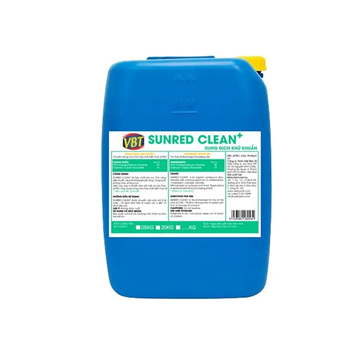 Chất rửa khử khuẩn thực phẩm VBT Sunred Clean