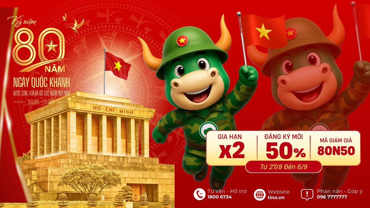 [SĂN SALE 2/9] TinoHost Chơi Lớn: Giảm 50% Đăng Ký Mới, x2 Gia Hạn & Tặng Kho Theme/Plugin $1000 Cực Chất!