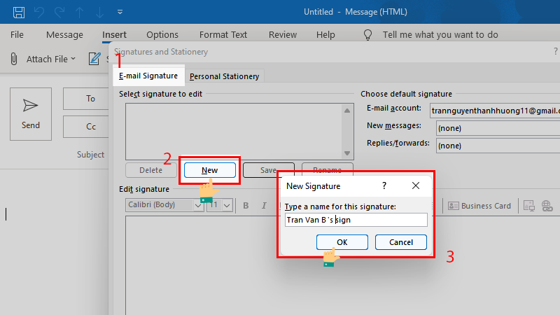 Tạo chữ ký Email trong Outlook. b3p2 800x450 1