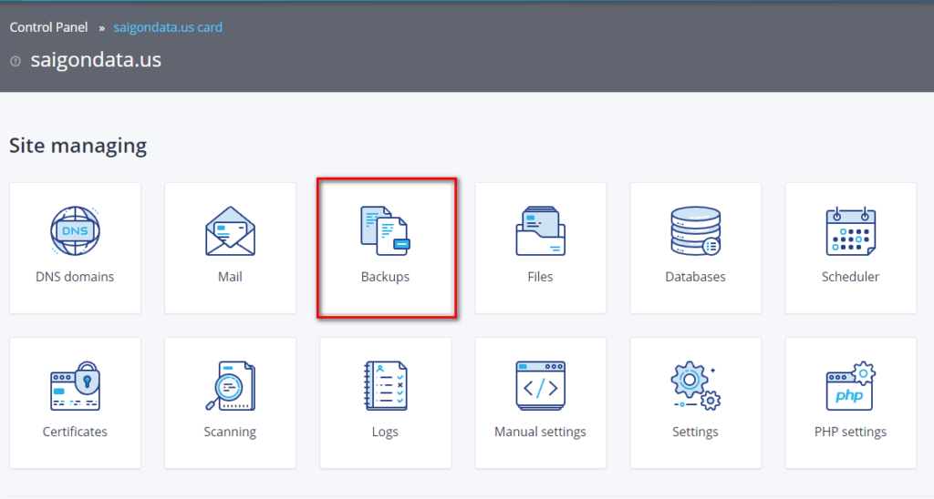 backup fastpanel 11