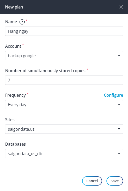 backup fastpanel 8
