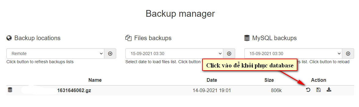 Backup Manager 6