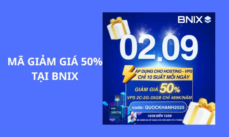 Sale 50% VPS tại BNIX nhân ngày 02 tháng 09