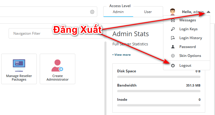 Logout Account
