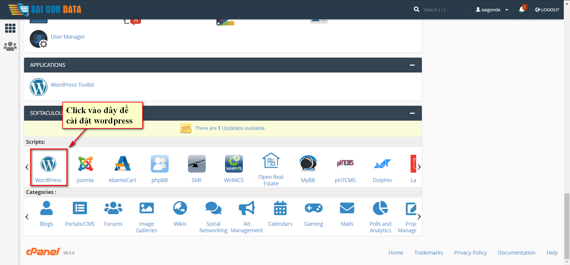 cai dat wordpress
