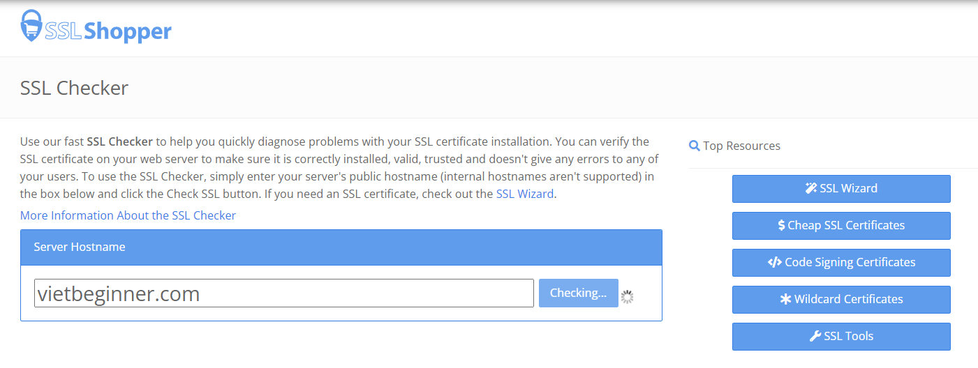 check info ssl
