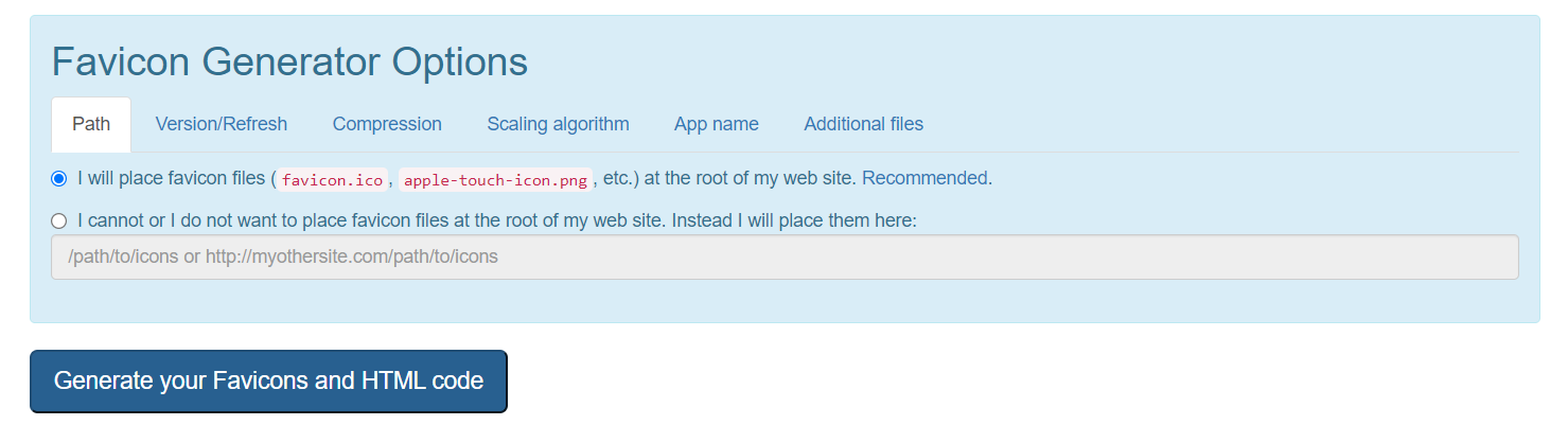 create favicon