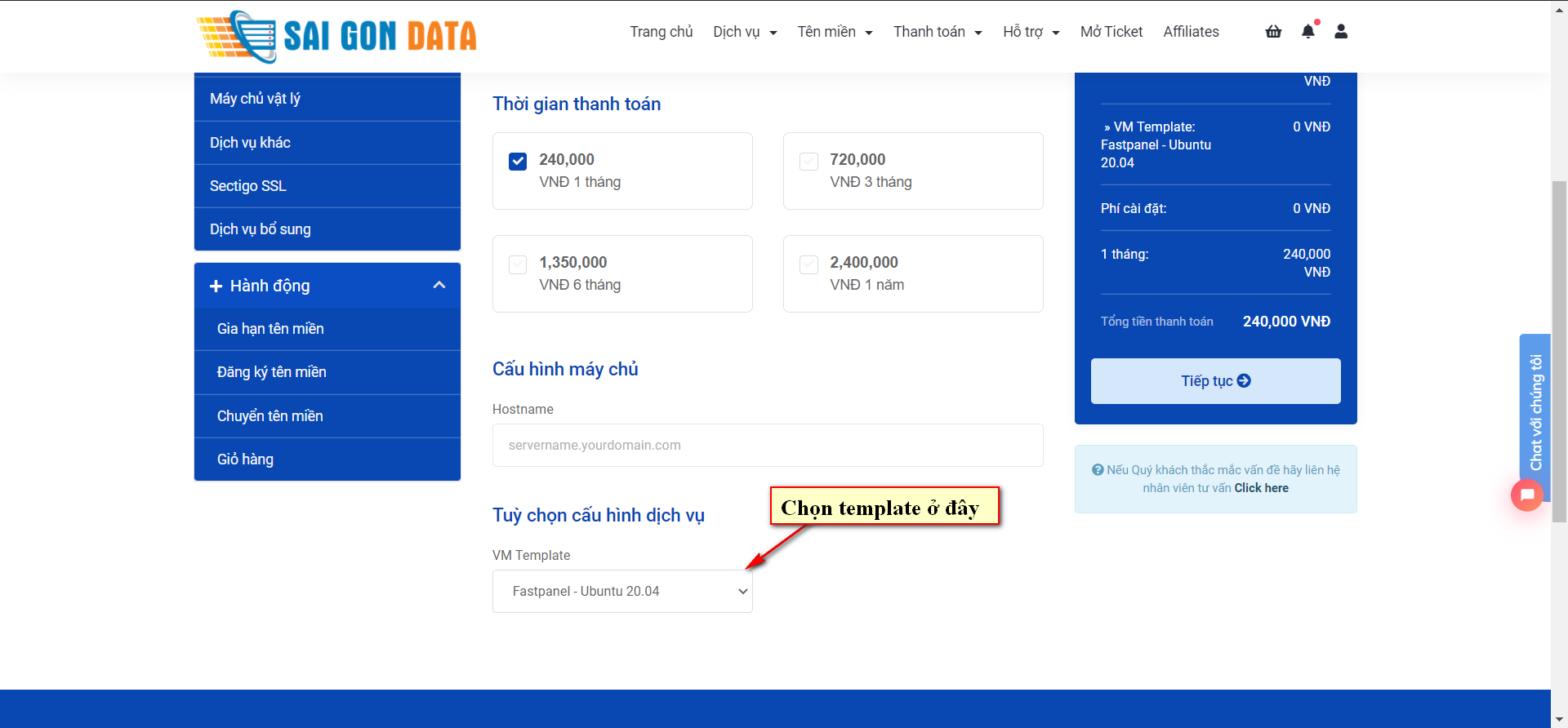 cai dat fastpanel