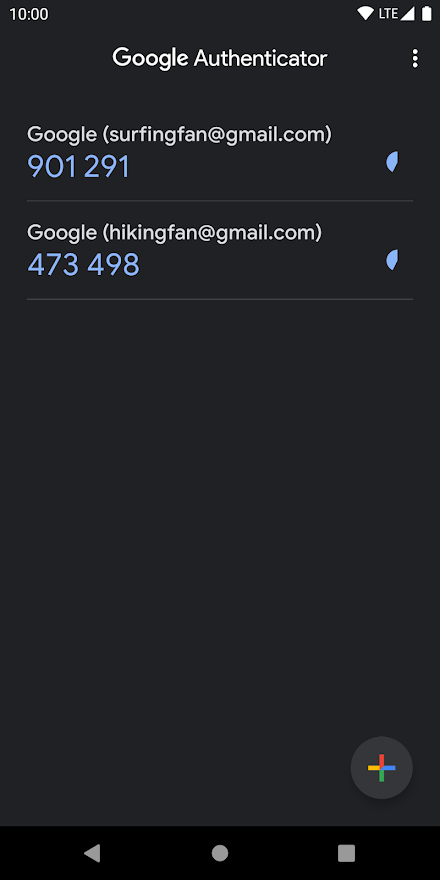google authenticator 6