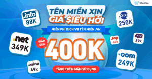 Khuyến Mãi Tên Miền Giá Rẻ Nhất Tháng 8/2025