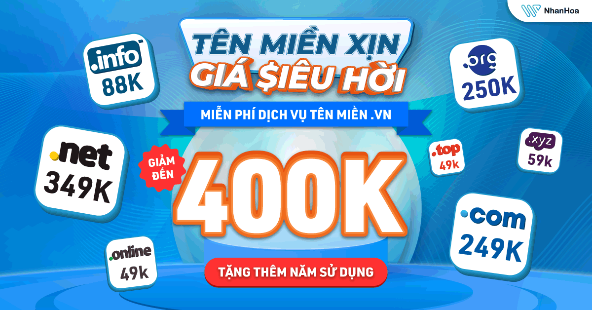 Khuyến Mãi Tên Miền Giá Rẻ Nhất Tháng 8/2025