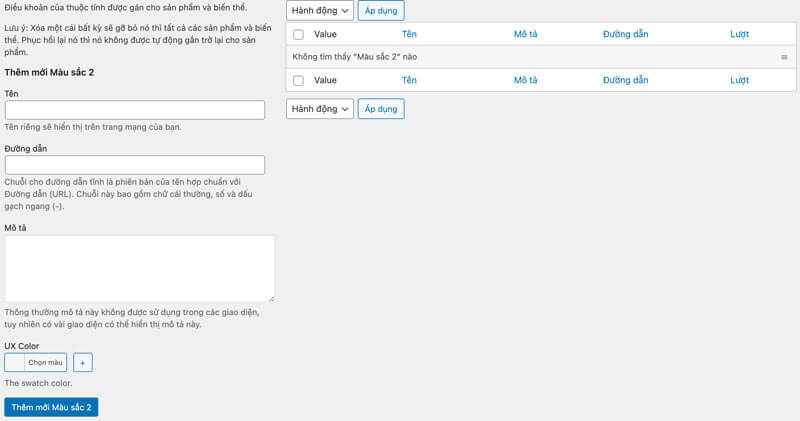 Kick hoạt Variation Swatches for WooCommerce mặc định của flatsome 4 flatsome.xyz sai gon data 3