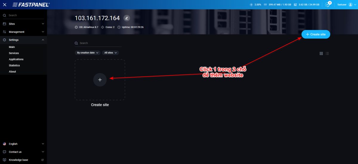 sai gon data cai dat wp tren fastpanel 1