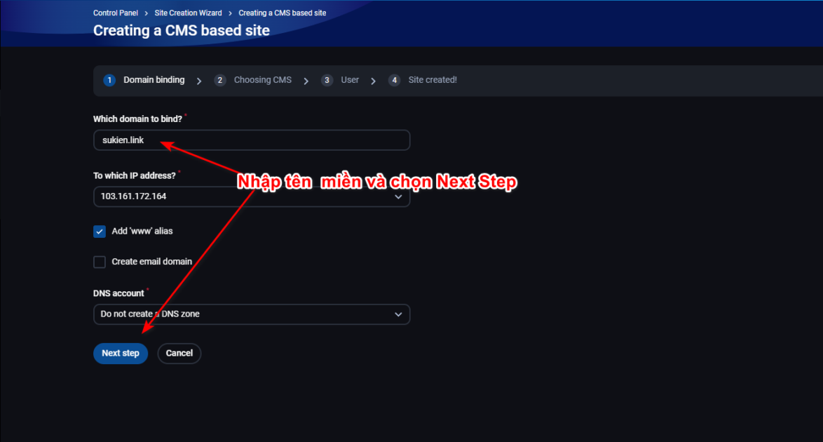 sai gon data cai dat wp tren fastpanel 3