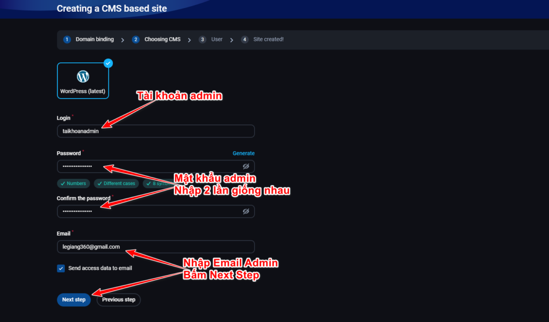 sai gon data cai dat wp tren fastpanel 4