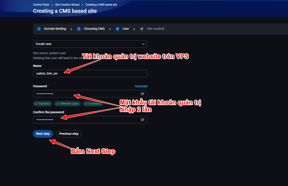 sai gon data cai dat wp tren fastpanel 5