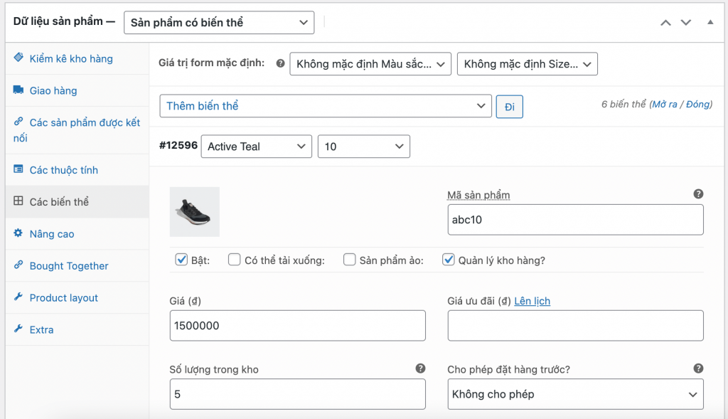Kick hoạt Variation Swatches for WooCommerce mặc định của flatsome 5 flatsome.xyz sai gon data caidatwoo5 1024x589 1