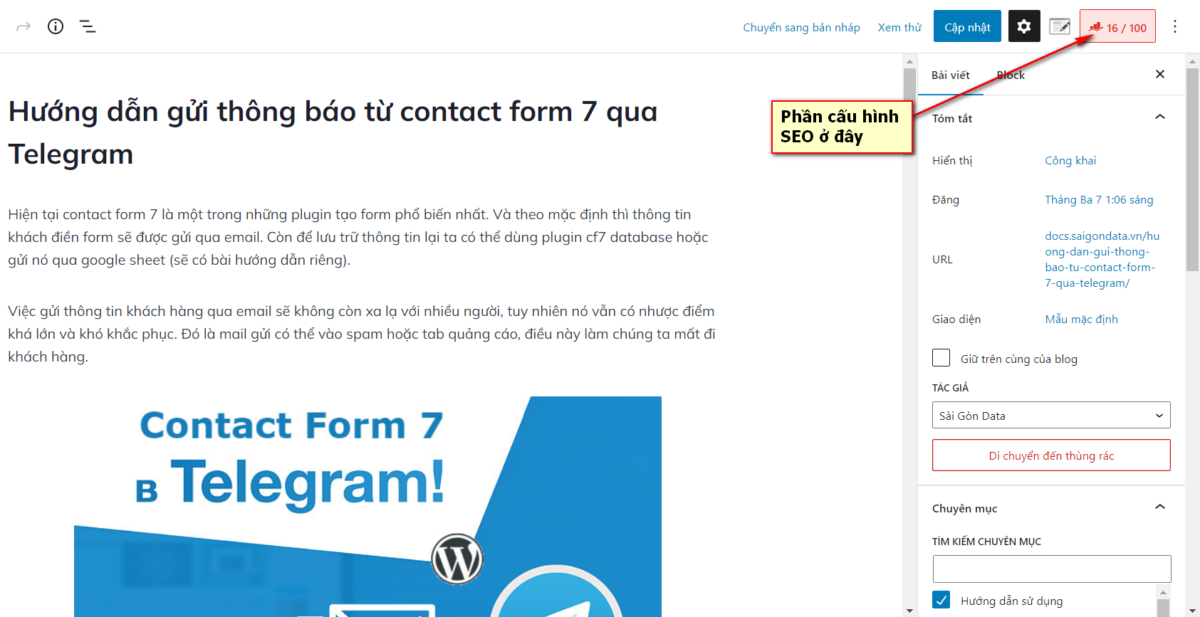 sai gon data cau hinh seo