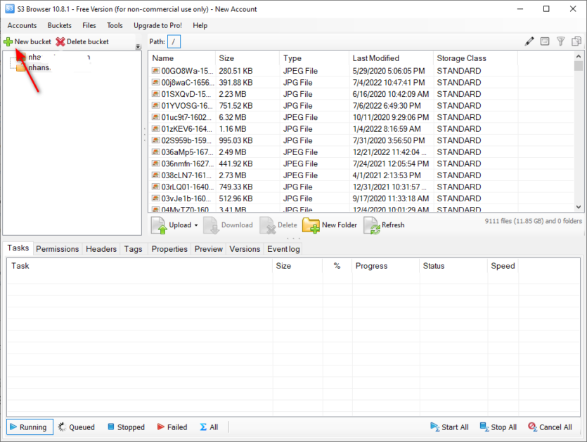 sai gon data new bucket