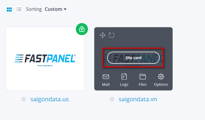 site card fastpanel
