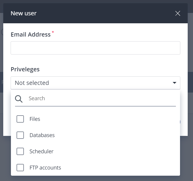 thêm user fastpanel