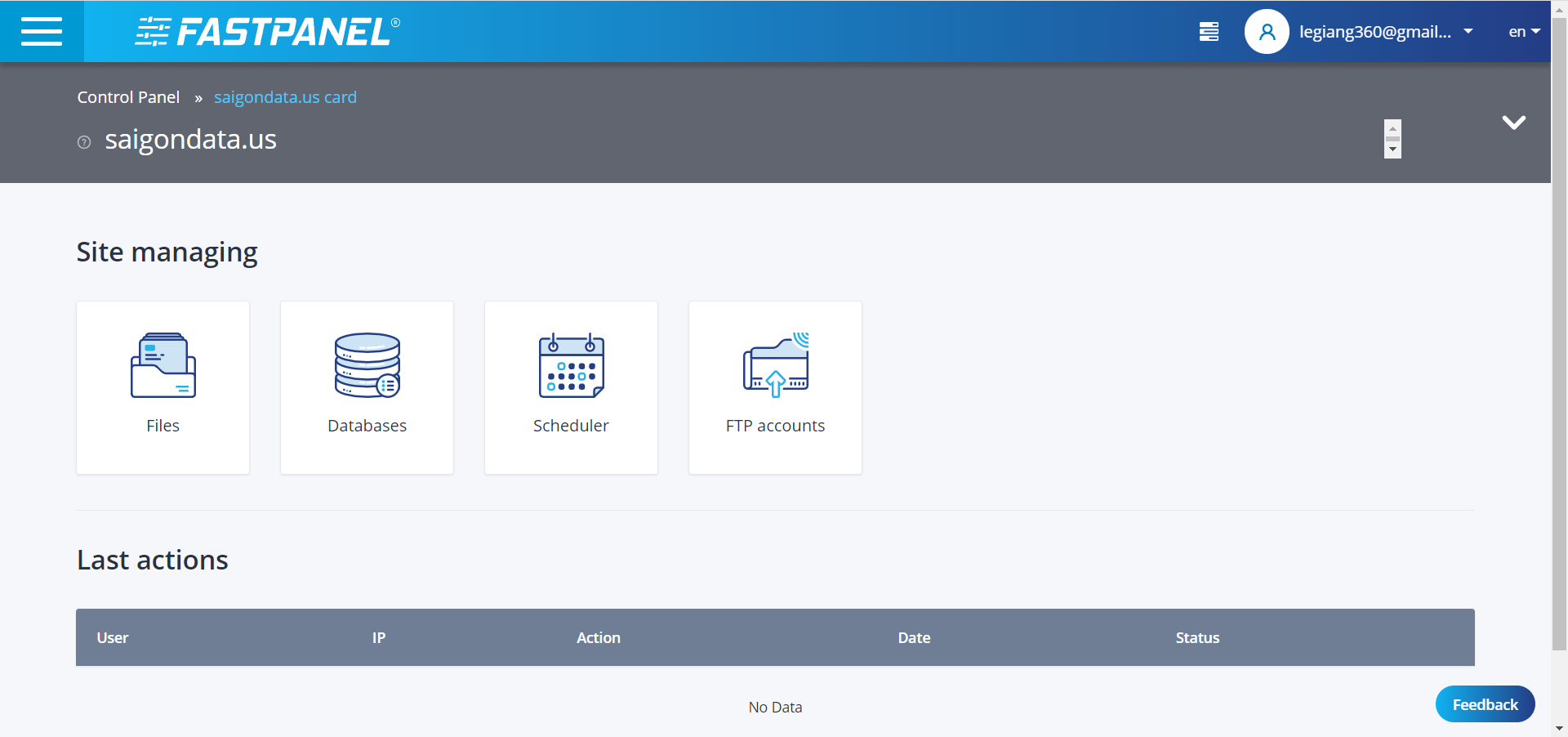 thêm user fastpanel
