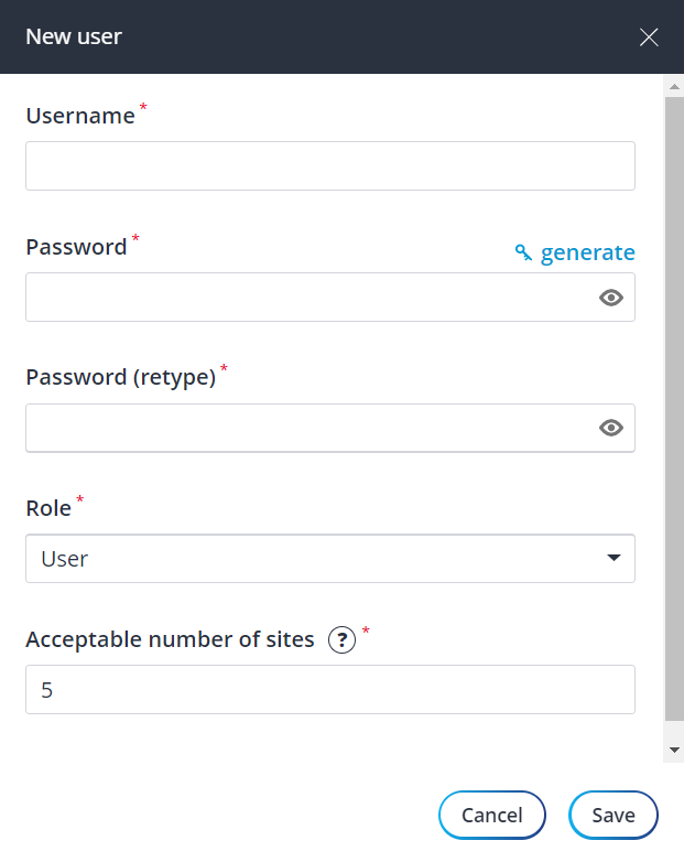 thêm user fastpanel