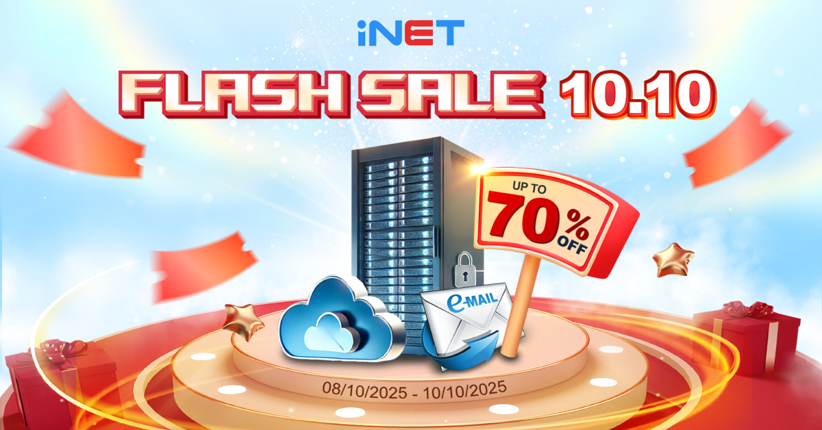 Ngày Đôi 10/10 Khủng: iNET Tung Ưu Đãi Hosting Giảm Sốc Đến 70%