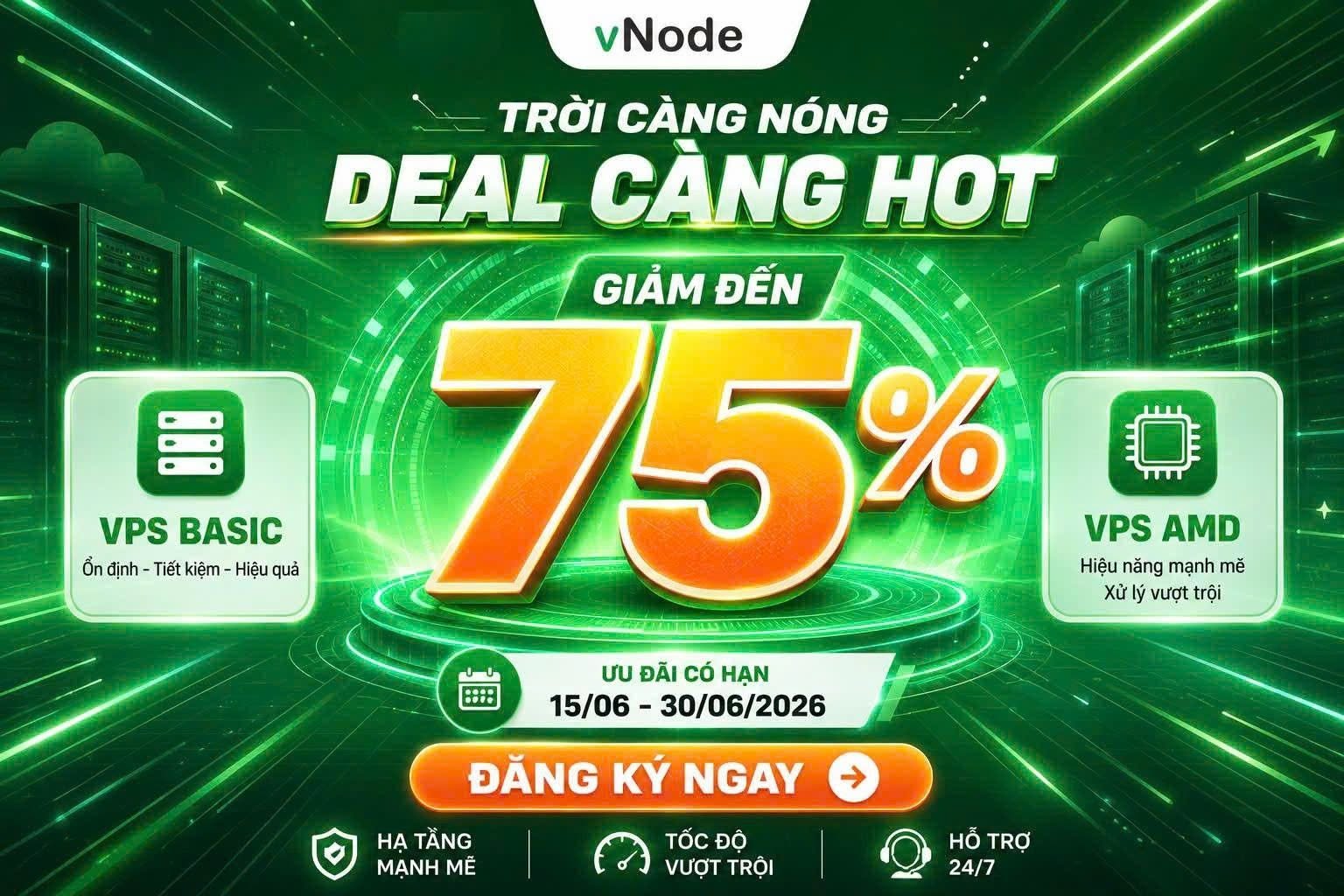 🔥 Siêu Deal Tháng 6: vNode Giảm Sốc 75% VPS – Cơ Hội Vàng Cho Anh Em Webmaster