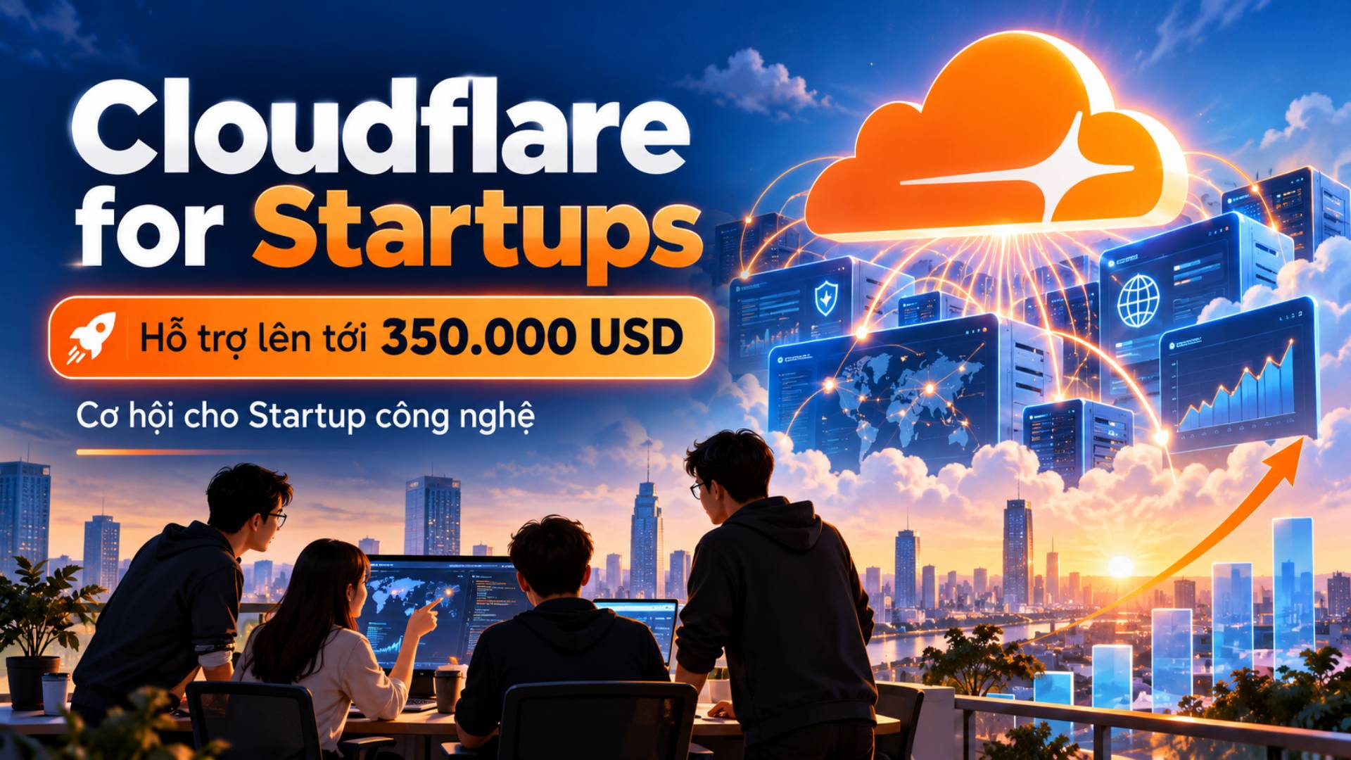 🚀 CLOUDFLARE STARTUP PROGRAM – HỖ TRỢ STARTUP CÔNG NGHỆ LÊN ĐẾN 350.000 USD