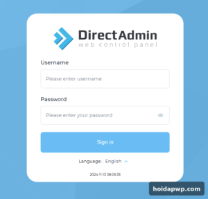 Hướng dẫn sử dụng DirectAdmin cơ bản trên VPS cho người mới bắt đầu