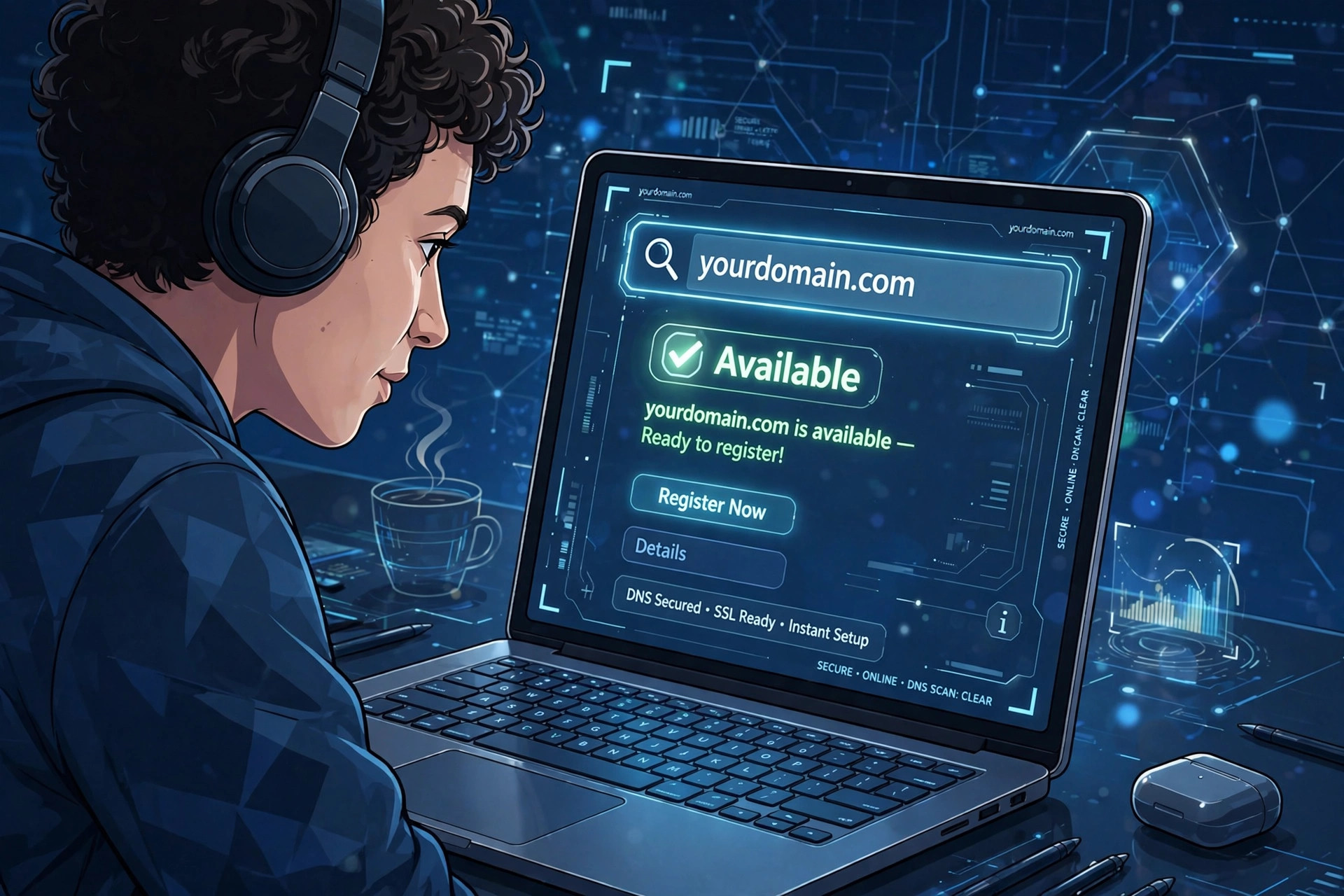 Tìm kiếm tên miền .com giá rẻ trên NamesLink